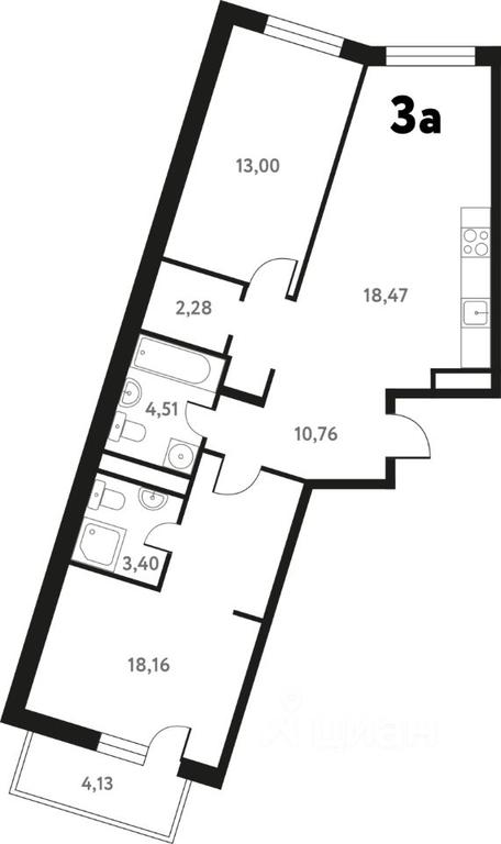 2-BD Apartment Sale, 72.51平方米 at Iuzhnoe Pushkino, Shkolnaya ulitsa, mikrorayon Mamontovka, Pushkino, Moscow Region, Russia #1 2-BD Apartment Sale, 72.51平方米 at Iuzhnoe Pushkino, Shkolnaya ulitsa, mikrorayon Mamontovka, Pushkino, Moscow Region, Russia #1