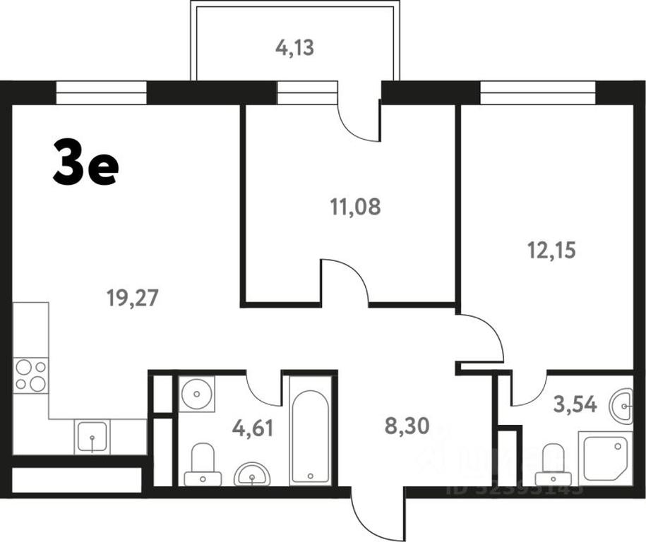 2-BD Apartment Sale, 60.4 sq. m. at Iuzhnoe Pushkino, Shkolnaya ulitsa, mikrorayon Mamontovka, Pushkino, Moscow Region, Russia #1 2-BD Apartment Sale, 60.4 sq. m. at Iuzhnoe Pushkino, Shkolnaya ulitsa, mikrorayon Mamontovka, Pushkino, Moscow Region, Russia #1