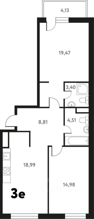 2-BD Apartment Sale, 72.31平方米 at Iuzhnoe Pushkino, Shkolnaya ulitsa, mikrorayon Mamontovka, Pushkino, Moscow Region, Russia #1 2-BD Apartment Sale, 72.31平方米 at Iuzhnoe Pushkino, Shkolnaya ulitsa, mikrorayon Mamontovka, Pushkino, Moscow Region, Russia #1