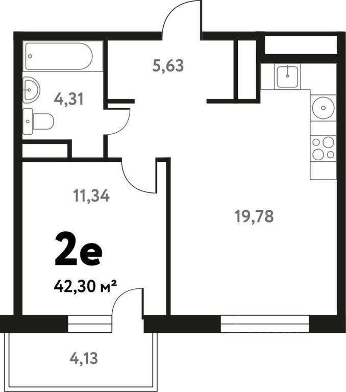 1-BD Apartment Sale, 41.73平方米 at Iuzhnoe Pushkino, Shkolnaya ulitsa, mikrorayon Mamontovka, Pushkino, Moscow Region, Russia #1 1-BD Apartment Sale, 41.73平方米 at Iuzhnoe Pushkino, Shkolnaya ulitsa, mikrorayon Mamontovka, Pushkino, Moscow Region, Russia #1