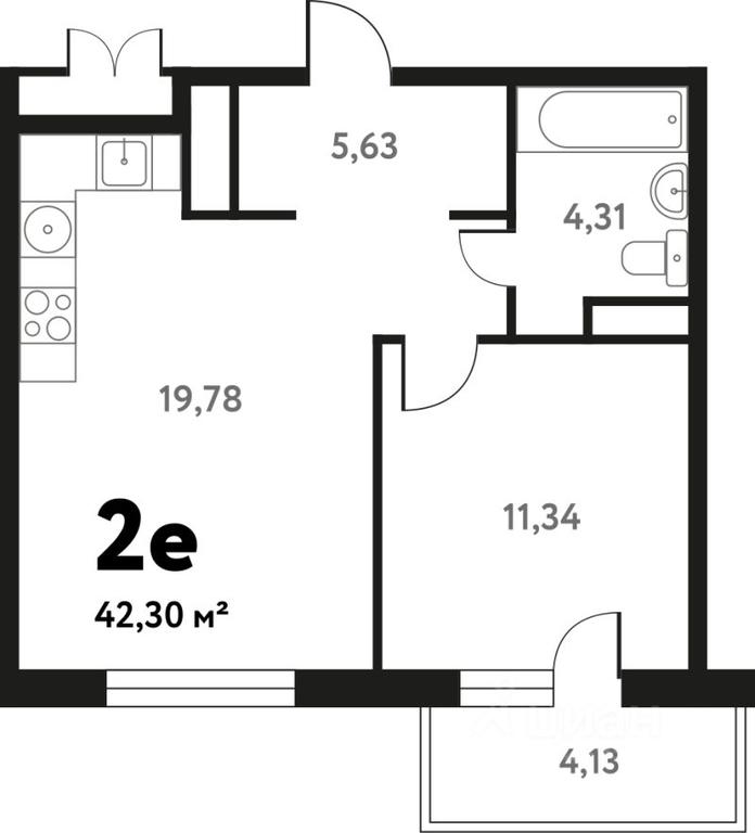 1-BD Apartment Sale, 41.8平方米 at Iuzhnoe Pushkino, Shkolnaya ulitsa, mikrorayon Mamontovka, Pushkino, Moscow Region, Russia #1 1-BD Apartment Sale, 41.8平方米 at Iuzhnoe Pushkino, Shkolnaya ulitsa, mikrorayon Mamontovka, Pushkino, Moscow Region, Russia #1