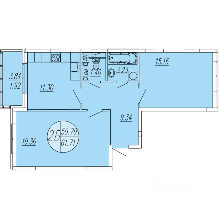 2-BD Apartment Sale, 61.71 sq. m. at Sholohovo, ulitsa Yunosti, zhiloy kompleks Sholokhovo, derevnya Sholokhovo, Mytishi Urban District, Moscow Region, Russia #1 2-BD Apartment Sale, 61.71 sq. m. at Sholohovo, ulitsa Yunosti, zhiloy kompleks Sholokhovo, derevnya Sholokhovo, Mytishi Urban District, Moscow Region, Russia #1