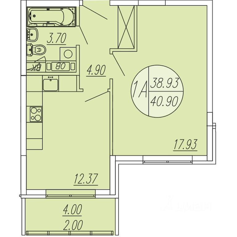Apartment Sale, 40.9 sq. m. at Sholohovo, ulitsa Yunosti, zhiloy kompleks Sholokhovo, derevnya Sholokhovo, Mytishi Urban District, Moscow Region, Russia #1 Apartment Sale, 40.9 sq. m. at Sholohovo, ulitsa Yunosti, zhiloy kompleks Sholokhovo, derevnya Sholokhovo, Mytishi Urban District, Moscow Region, Russia #1