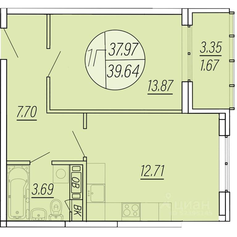 Apartment Sale, 39.64 sq. m. at Sholohovo, ulitsa Yunosti, zhiloy kompleks Sholokhovo, derevnya Sholokhovo, Mytishi Urban District, Moscow Region, Russia #1 Apartment Sale, 39.64 sq. m. at Sholohovo, ulitsa Yunosti, zhiloy kompleks Sholokhovo, derevnya Sholokhovo, Mytishi Urban District, Moscow Region, Russia #1