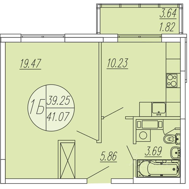 Apartment Sale, 41.07 sq. m. at Sholohovo, ulitsa Yunosti, zhiloy kompleks Sholokhovo, derevnya Sholokhovo, Mytishi Urban District, Moscow Region, Russia #1 Apartment Sale, 41.07 sq. m. at Sholohovo, ulitsa Yunosti, zhiloy kompleks Sholokhovo, derevnya Sholokhovo, Mytishi Urban District, Moscow Region, Russia #1