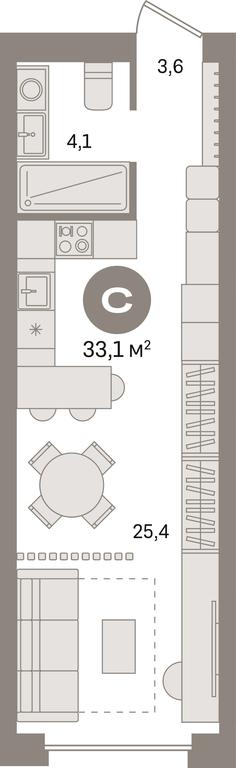 Apartment Sale, 33.1平方米 at Pervy kvartal, Kalinovaya ulitsa, derevnya Sapronovo, Leninskiy City District, Moscow Region, Russia #1 Apartment Sale, 33.1平方米 at Pervy kvartal, Kalinovaya ulitsa, derevnya Sapronovo, Leninskiy City District, Moscow Region, Russia #1