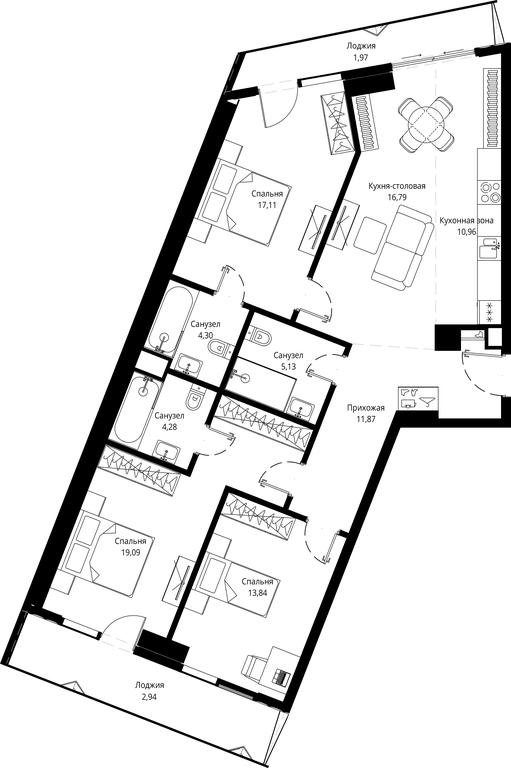 3-BD Apartment Sale, 108.9 sq. m. at Jois, 3rd Silikatny Drive, 10, Moscow, Russia #1 3-BD Apartment Sale, 108.9 sq. m. at Jois, 3rd Silikatny Drive, 10, Moscow, Russia #1