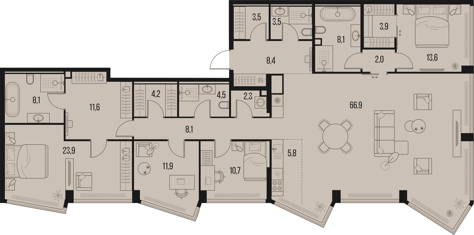 4-BD Apartment Sale, 201 sq. m. at High Life, Letnikovskaya Street, 11/10с1, Moscow, Russia #1 4-BD Apartment Sale, 201 sq. m. at High Life, Letnikovskaya Street, 11/10с1, Moscow, Russia #1