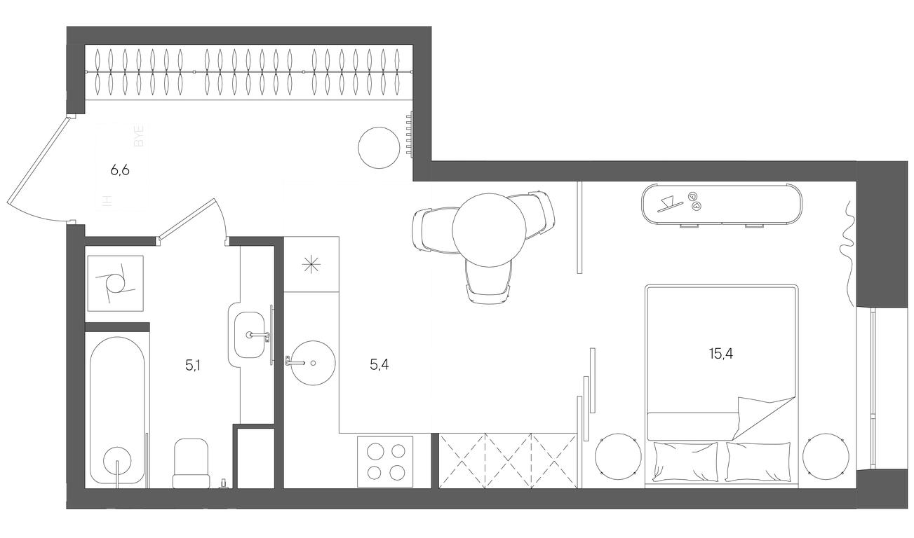 Apartment Sale, 32.6 sq. m. at Rise, ZhK Stoun Rays, Lefortovo District, Yugo-Vostochniy Administrative Okrug, Moscow, Russia #1 Apartment Sale, 32.6 sq. m. at Rise, ZhK Stoun Rays, Lefortovo District, Yugo-Vostochniy Administrative Okrug, Moscow, Russia #1