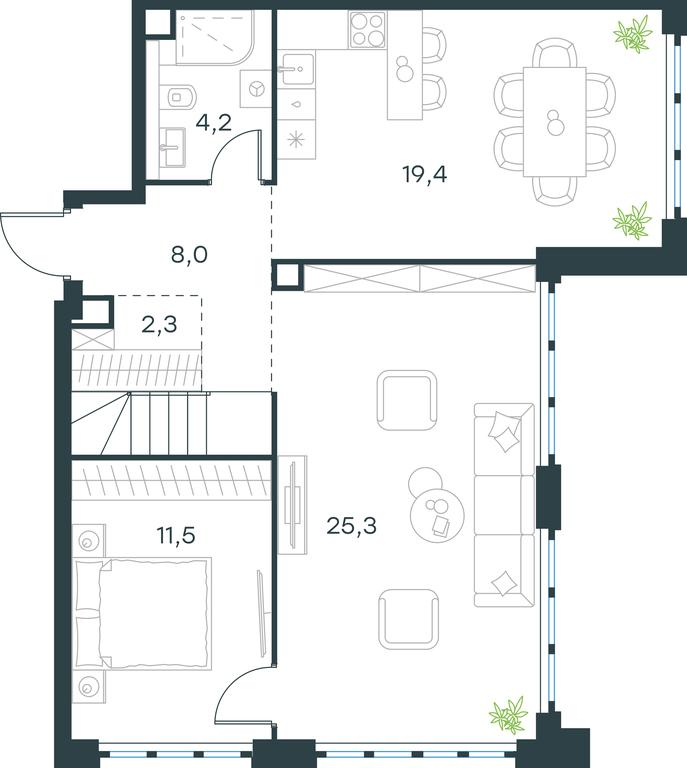 3-BD Apartment Sale, 114 sq. m. at Level Yzhnoportovaya, Yuzhnoportovaya Street, 28Ас17, Moscow, Russia #1 3-BD Apartment Sale, 114 sq. m. at Level Yzhnoportovaya, Yuzhnoportovaya Street, 28Ас17, Moscow, Russia #1
