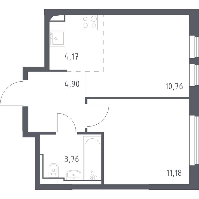 Apartment Sale, 34.77平方米 at Ostafevo, Ostafyevskoe Highway, 12к1, Ryazanovskoe Settlement, Moscow, Russia #1 Apartment Sale, 34.77平方米 at Ostafevo, Ostafyevskoe Highway, 12к1, Ryazanovskoe Settlement, Moscow, Russia #1