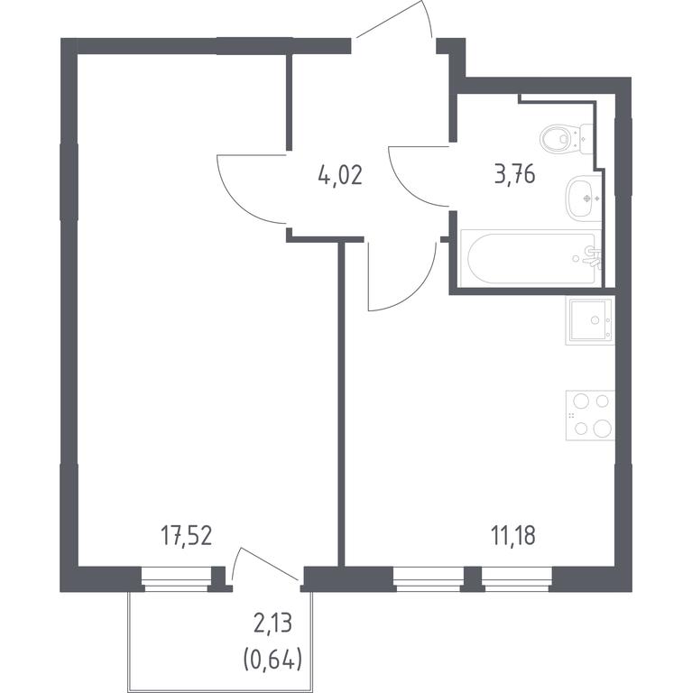 Apartment Sale, 37.12 sq. m. at Ostafevo, Ostafyevskoe Highway, 12к1, Ryazanovskoe Settlement, Moscow, Russia #1 Apartment Sale, 37.12 sq. m. at Ostafevo, Ostafyevskoe Highway, 12к1, Ryazanovskoe Settlement, Moscow, Russia #1