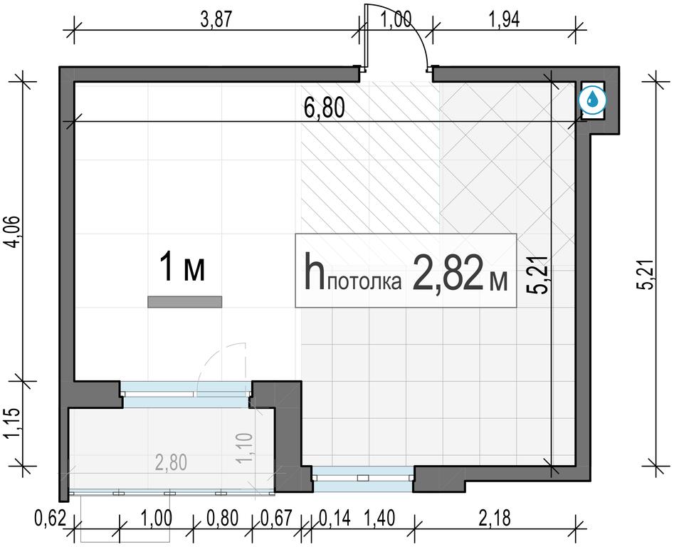 1-BD Apartment Sale, 32.61 sq. m. at Novoe Pushkino, mikrorayon Novoye Pushkino, Pushkino, Moscow Region, Russia #2