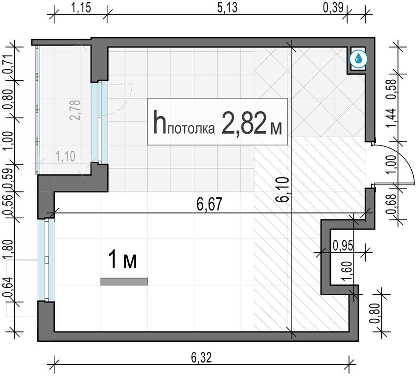 1-BD Apartment Sale, 35.59平方米 at Novoe Pushkino, mikrorayon Novoye Pushkino, Pushkino, Moscow Region, Russia #2
