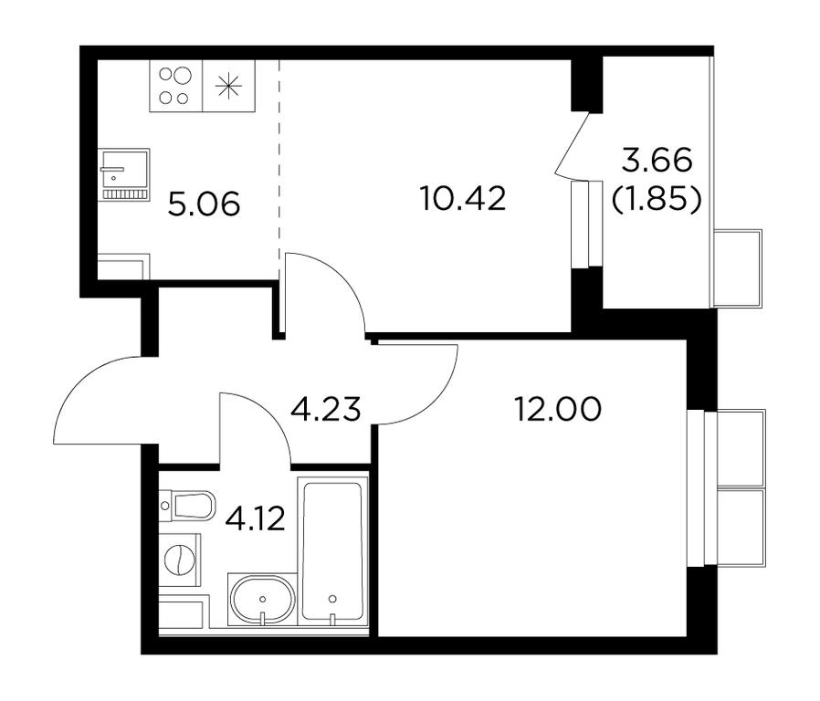 1-BD Apartment Sale, 37.66 sq. m. at Novoe Pushkino, mikrorayon Novoye Pushkino, Pushkino, Moscow Region, Russia #1 1-BD Apartment Sale, 37.66 sq. m. at Novoe Pushkino, mikrorayon Novoye Pushkino, Pushkino, Moscow Region, Russia #1