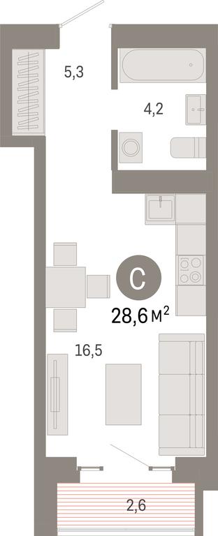 Apartment Sale, 28.6 sq. m. at Kvartal Metronom, Tagilskaya Street, Moscow, Russia #1 Apartment Sale, 28.6 sq. m. at Kvartal Metronom, Tagilskaya Street, Moscow, Russia #1