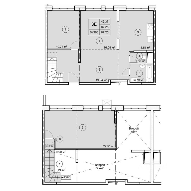 Apartment Sale, 87.25 sq. m. at Ekograd Novy Katuar, ulitsa Lva Tolstogo, rabochiy posyolok Nekrasovskiy, Dmitrovskiy Urban District, Moscow Region, Russia #1