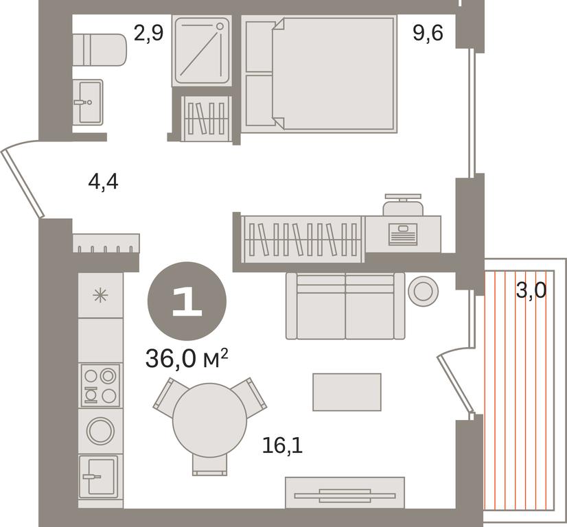 1-BD Apartment Sale, 36 sq. m. at Pervy kvartal, Kalinovaya ulitsa, derevnya Sapronovo, Leninskiy City District, Moscow Region, Russia #1 1-BD Apartment Sale, 36 sq. m. at Pervy kvartal, Kalinovaya ulitsa, derevnya Sapronovo, Leninskiy City District, Moscow Region, Russia #1