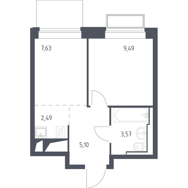 Apartment Sale, 28.28 sq. m. at Dolina Yauzy, Trudovaya Street, 23, Mytischi, Moscow Region, Russia #1 Apartment Sale, 28.28 sq. m. at Dolina Yauzy, Trudovaya Street, 23, Mytischi, Moscow Region, Russia #1