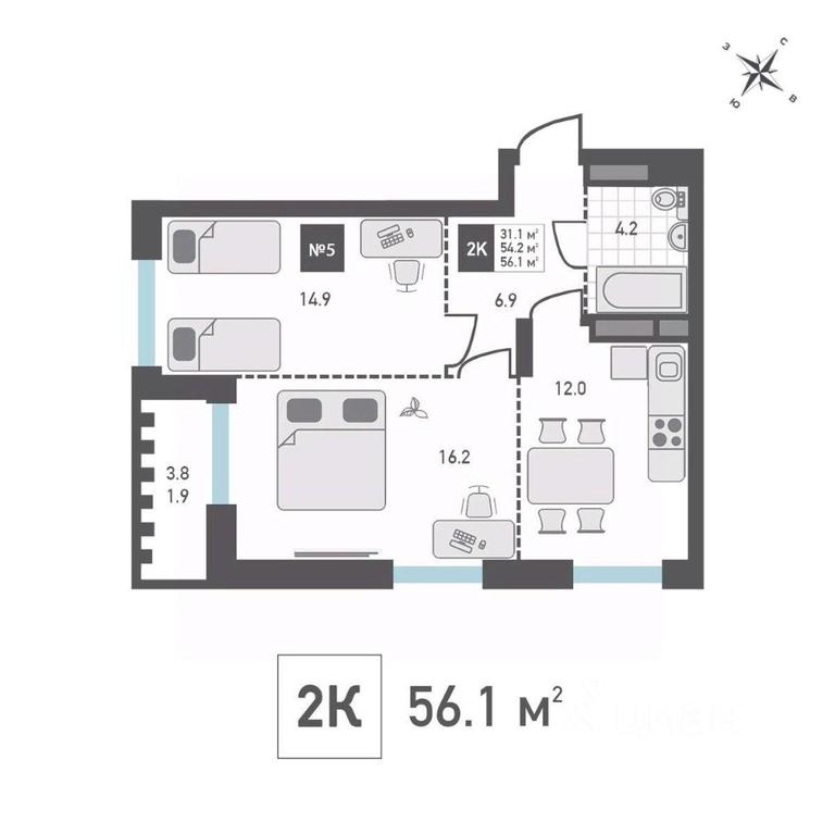 1-BD Apartment Sale, 56.1 sq. m. at Zelenograd Rivera, ulitsa Lyotchika Polagushina, Zelenograd, Moscow, Russia #1 1-BD Apartment Sale, 56.1 sq. m. at Zelenograd Rivera, ulitsa Lyotchika Polagushina, Zelenograd, Moscow, Russia #1