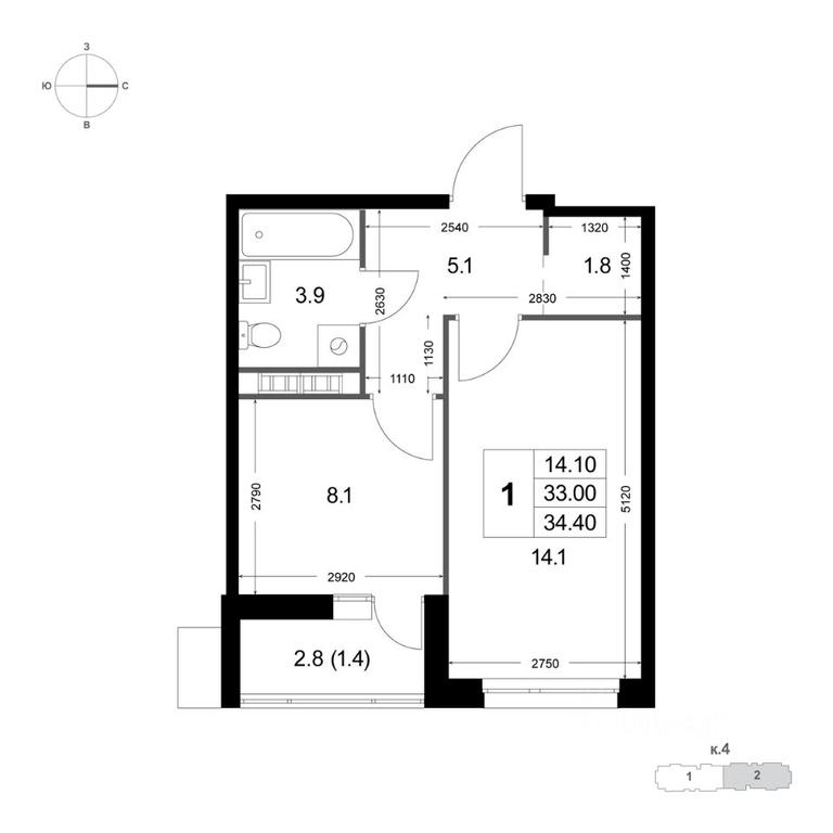 Apartment Sale, 34.4 sq. m. at Legenda Korenyovo, ulitsa Lorkha, dachny posyolok Kraskovo, Lubertsy City District, Moscow Region, Russia #1 Apartment Sale, 34.4 sq. m. at Legenda Korenyovo, ulitsa Lorkha, dachny posyolok Kraskovo, Lubertsy City District, Moscow Region, Russia #1