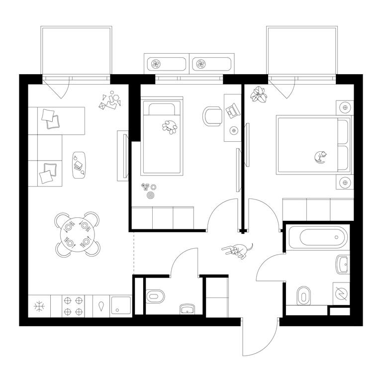2-BD Apartment Sale, 52.4 sq. m. at Salarevo Park, Salaryevskaya Street, 8к1, Moskovskiy Settlement, Moscow, Russia #1 2-BD Apartment Sale, 52.4 sq. m. at Salarevo Park, Salaryevskaya Street, 8к1, Moskovskiy Settlement, Moscow, Russia #1