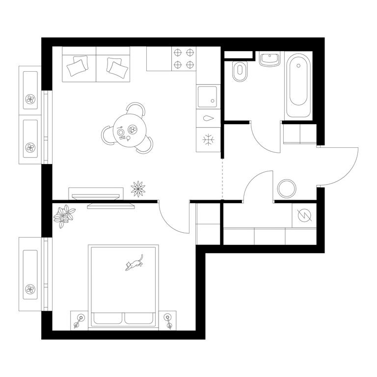 1-BD Apartment Sale, 37.3 sq. m. at Salarevo Park, Salaryevskaya Street, 8к1, Moskovskiy Settlement, Moscow, Russia #1 1-BD Apartment Sale, 37.3 sq. m. at Salarevo Park, Salaryevskaya Street, 8к1, Moskovskiy Settlement, Moscow, Russia #1