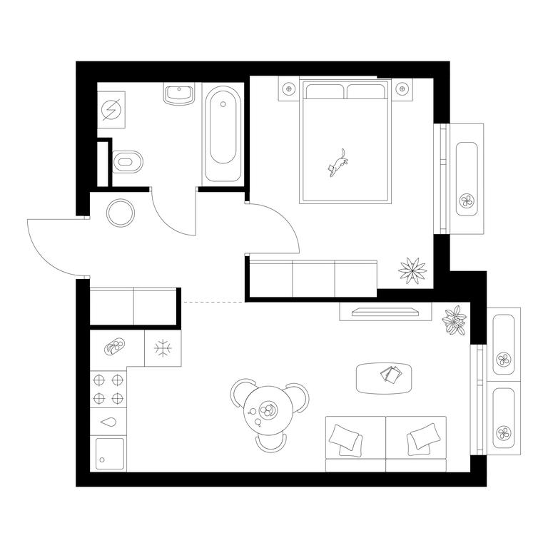1-BD Apartment Sale, 36.6 sq. m. at Salarevo Park, Salaryevskaya Street, 8к1, Moskovskiy Settlement, Moscow, Russia #1 1-BD Apartment Sale, 36.6 sq. m. at Salarevo Park, Salaryevskaya Street, 8к1, Moskovskiy Settlement, Moscow, Russia #1