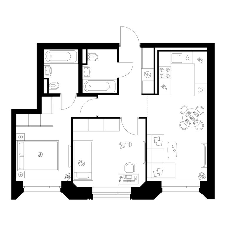 2-BD Apartment Sale, 55.5 sq. m. at Salarevo Park, Salaryevskaya Street, 8к1, Moskovskiy Settlement, Moscow, Russia #1 2-BD Apartment Sale, 55.5 sq. m. at Salarevo Park, Salaryevskaya Street, 8к1, Moskovskiy Settlement, Moscow, Russia #1