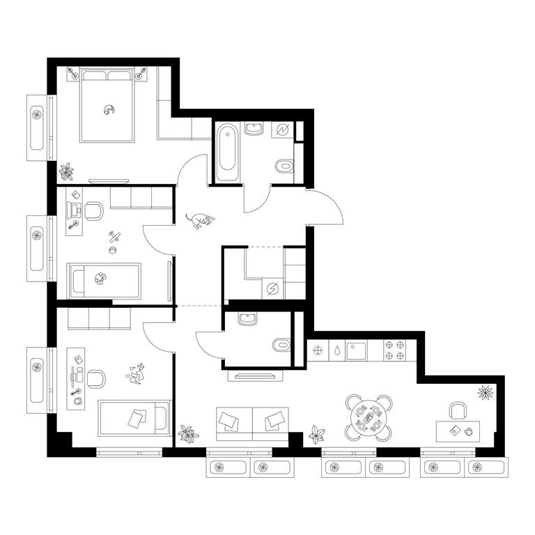 3-BD Apartment Sale, 73.3 sq. m. at Salarevo Park, Salaryevskaya Street, 8к1, Moskovskiy Settlement, Moscow, Russia #1 3-BD Apartment Sale, 73.3 sq. m. at Salarevo Park, Salaryevskaya Street, 8к1, Moskovskiy Settlement, Moscow, Russia #1