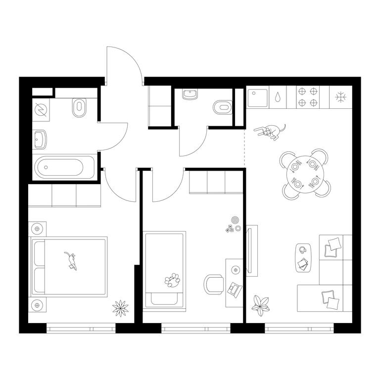 2-BD Apartment Sale, 49.3 sq. m. at Salarevo Park, Salaryevskaya Street, 8к1, Moskovskiy Settlement, Moscow, Russia #1 2-BD Apartment Sale, 49.3 sq. m. at Salarevo Park, Salaryevskaya Street, 8к1, Moskovskiy Settlement, Moscow, Russia #1