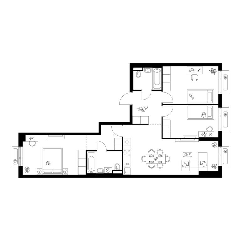 3-BD Apartment Sale, 79.2 sq. m. at Salarevo Park, Salaryevskaya Street, 8к1, Moskovskiy Settlement, Moscow, Russia #1 3-BD Apartment Sale, 79.2 sq. m. at Salarevo Park, Salaryevskaya Street, 8к1, Moskovskiy Settlement, Moscow, Russia #1