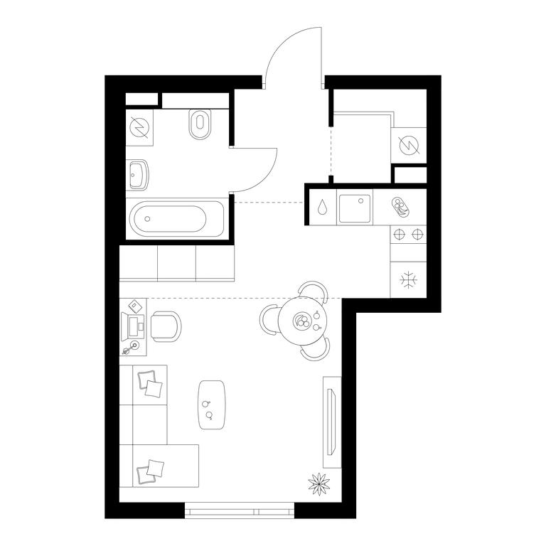 Apartment Sale, 28.1 sq. m. at Salarevo Park, Salaryevskaya Street, 8к1, Moskovskiy Settlement, Moscow, Russia #1 Apartment Sale, 28.1 sq. m. at Salarevo Park, Salaryevskaya Street, 8к1, Moskovskiy Settlement, Moscow, Russia #1