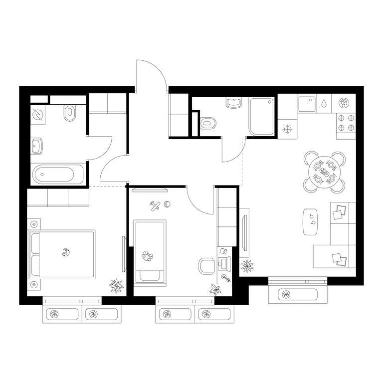 Продажа 2-комн. квартиры, 56,5 м² в ЖК «Саларьево парк», Саларьевская улица, 8к1, поселение Московский, Москва, Россия #1