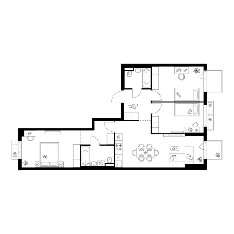3-BD Apartment Sale, 80.5 sq. m. at Salarevo Park, Salaryevskaya Street, 8к1, Moskovskiy Settlement, Moscow, Russia #1 3-BD Apartment Sale, 80.5 sq. m. at Salarevo Park, Salaryevskaya Street, 8к1, Moskovskiy Settlement, Moscow, Russia #1