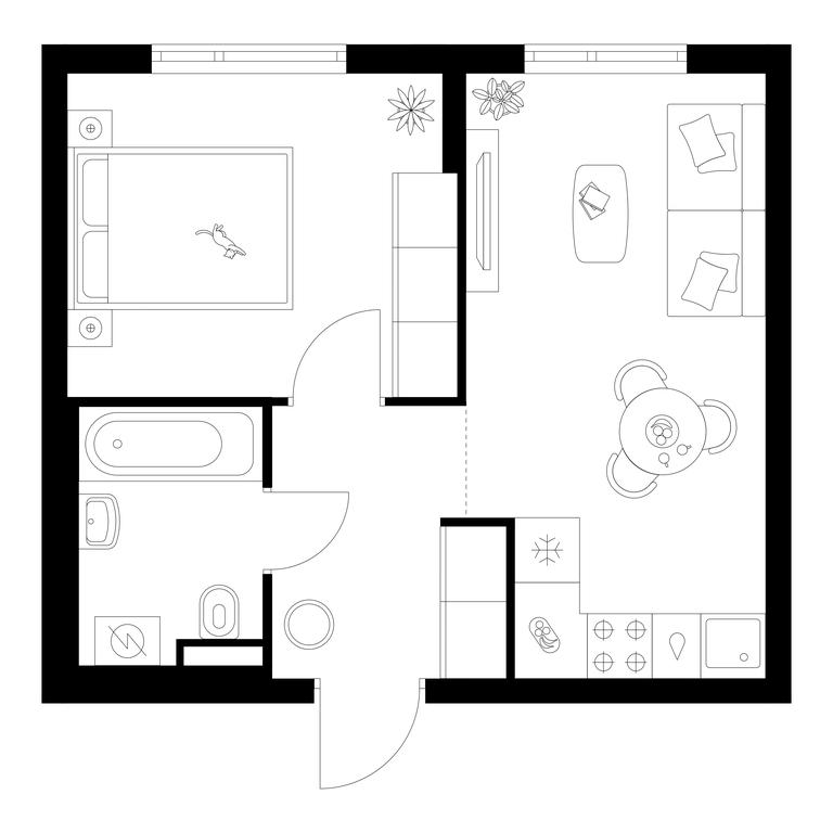 Продажа 1-комн. квартиры, 35,1 м² в ЖК «Саларьево парк», Саларьевская улица, 8к1, поселение Московский, Москва, Россия #1