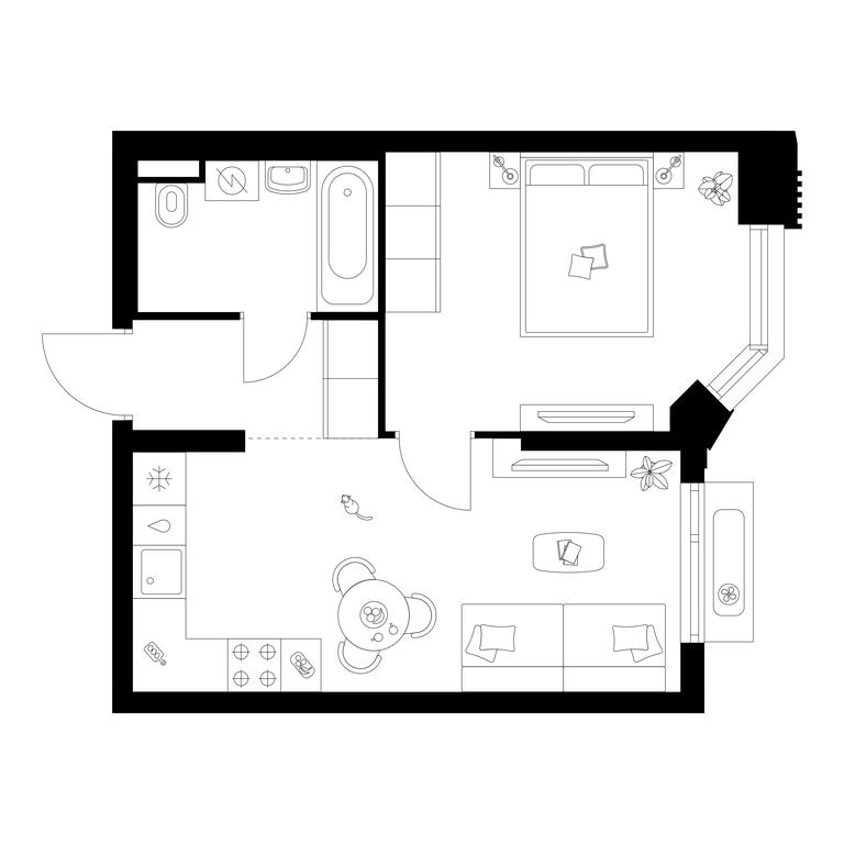 1-BD Apartment Sale, 38.7 sq. m. at Salarevo Park, Salaryevskaya Street, 8к1, Moskovskiy Settlement, Moscow, Russia #1 1-BD Apartment Sale, 38.7 sq. m. at Salarevo Park, Salaryevskaya Street, 8к1, Moskovskiy Settlement, Moscow, Russia #1