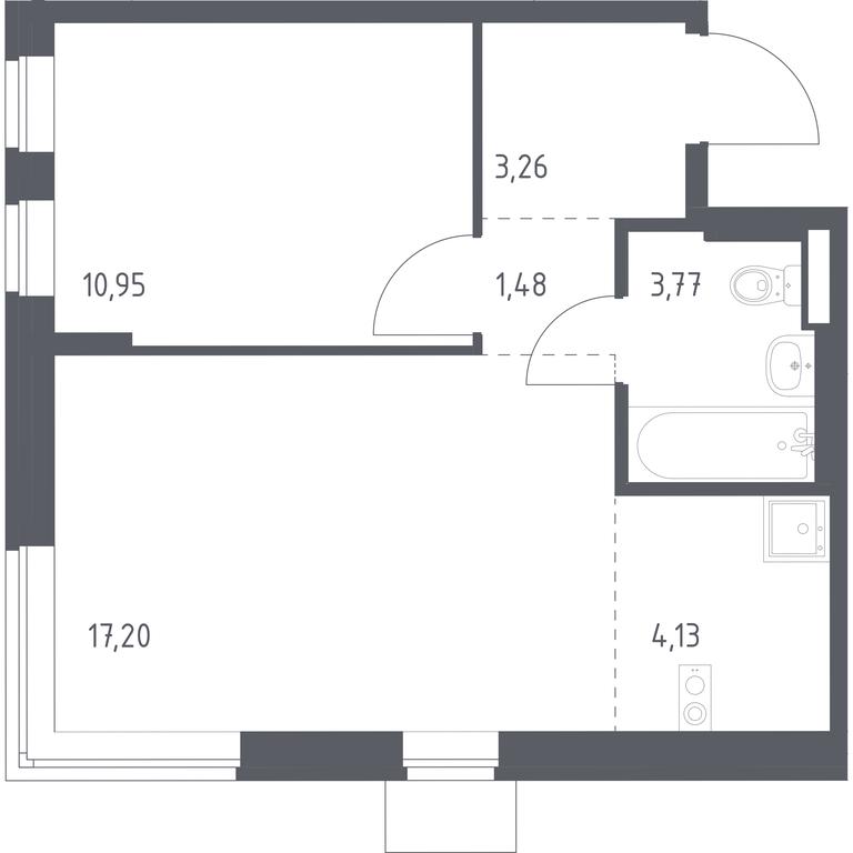 Apartment Sale, 40.79 sq. m. at Podolskie Kvartaly, zhiloy kompleks Podolskiye Kvartaly, Ryazanovskoe Settlement, Moscow, Russia #1 Apartment Sale, 40.79 sq. m. at Podolskie Kvartaly, zhiloy kompleks Podolskiye Kvartaly, Ryazanovskoe Settlement, Moscow, Russia #1