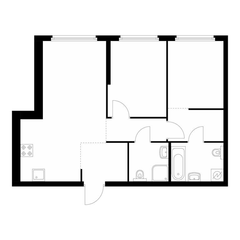2-BD Apartment Sale, 60.7 sq. m. at Barklaya 6, Barklaya Street, 6, Moscow, Russia #1