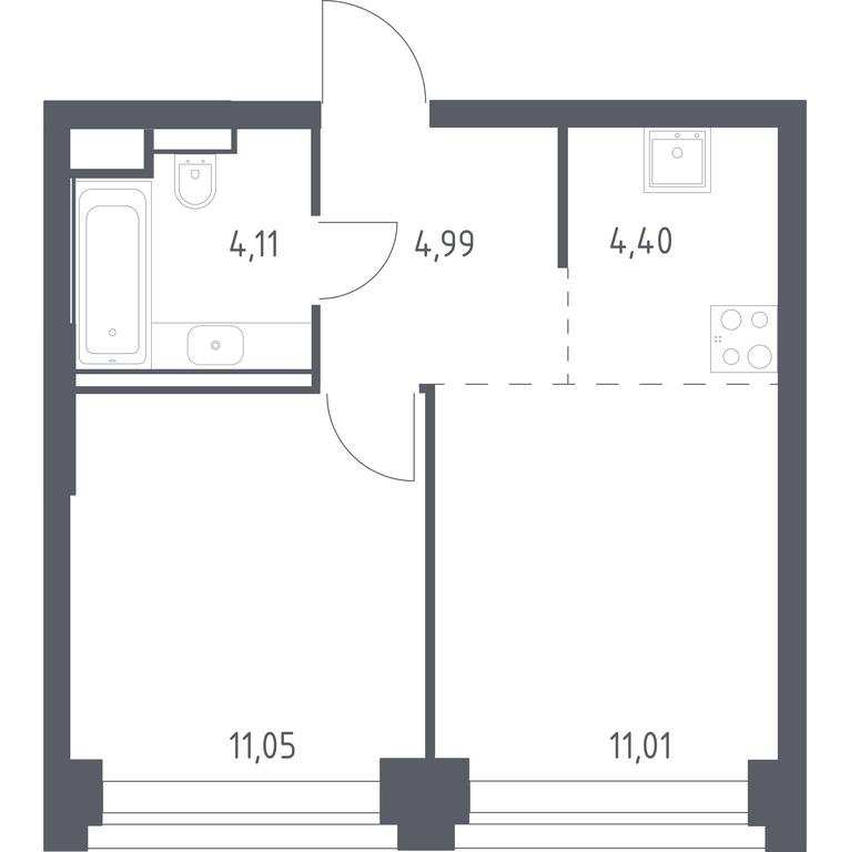 Apartment Sale, 35.56 sq. m. at Nova, Bratyev Fonchenko Street, вл21, Moscow, Russia #1 Apartment Sale, 35.56 sq. m. at Nova, Bratyev Fonchenko Street, вл21, Moscow, Russia #1