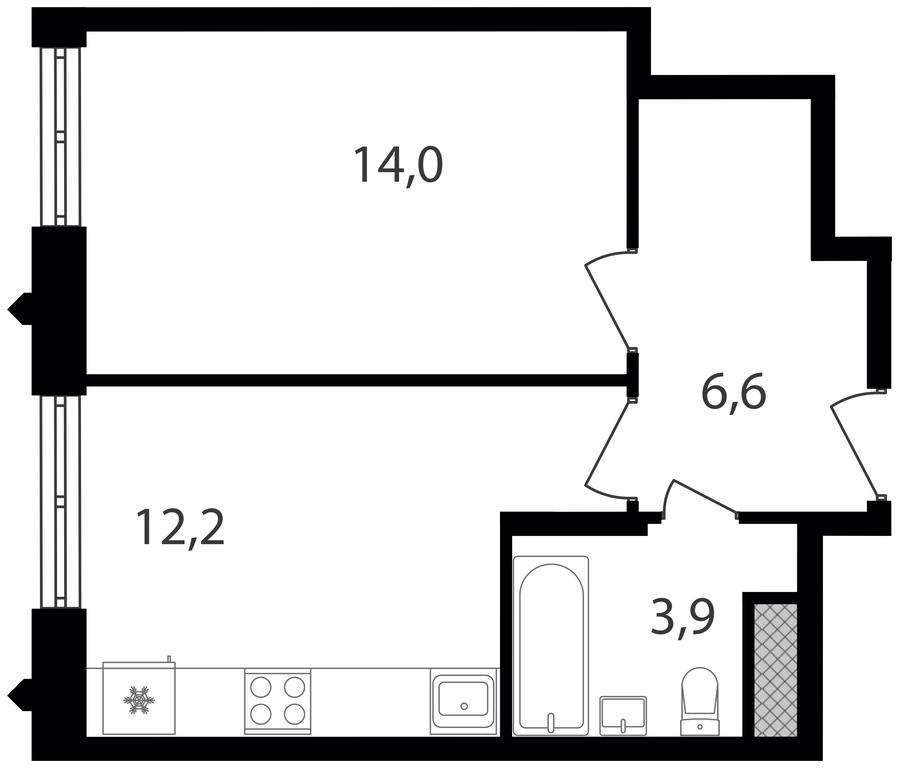 1-BD Apartment Sale, 36.7 sq. m. at Varshavskie Vorota, Varshavskoye Highway, 141, Moscow, Russia #1 1-BD Apartment Sale, 36.7 sq. m. at Varshavskie Vorota, Varshavskoye Highway, 141, Moscow, Russia #1