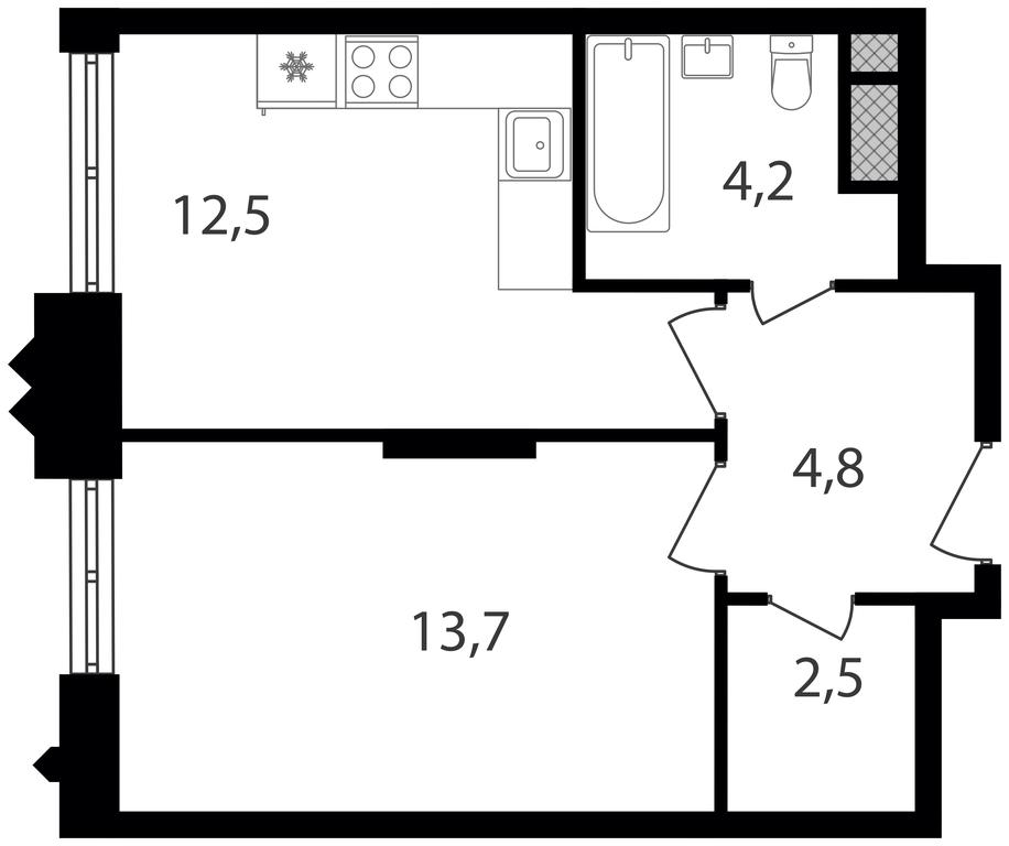 1-BD Apartment Sale, 37.7 sq. m. at Varshavskie Vorota, Varshavskoye Highway, 141, Moscow, Russia #1 1-BD Apartment Sale, 37.7 sq. m. at Varshavskie Vorota, Varshavskoye Highway, 141, Moscow, Russia #1