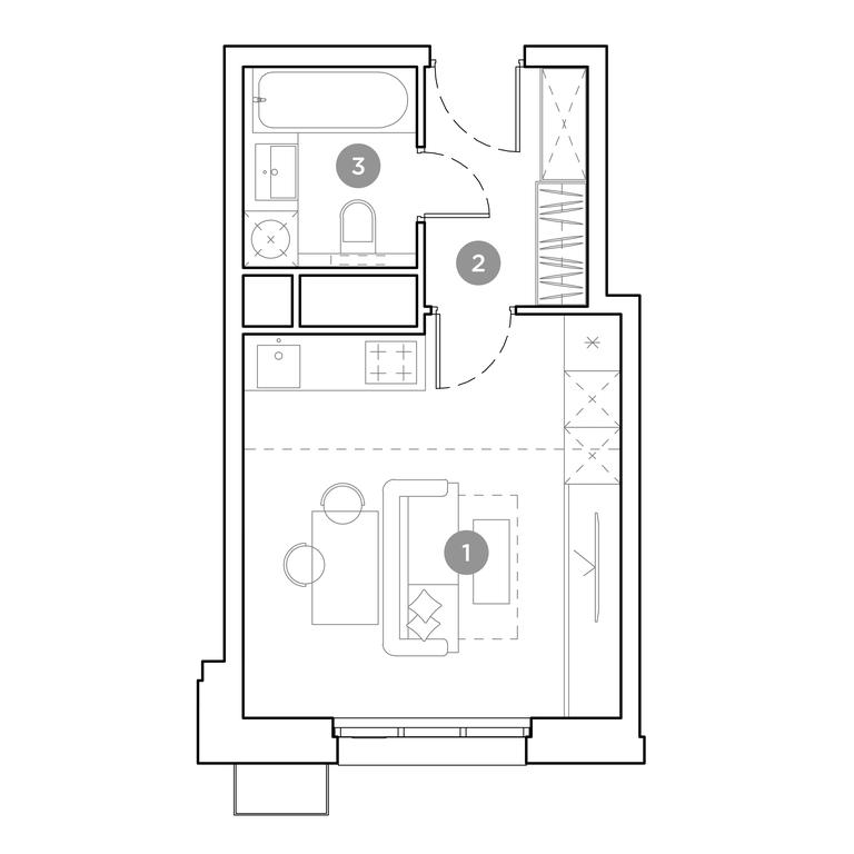 Apartment Sale, 25 sq. m. at Gogol Park, ulitsa Gogolya, 3, Lyubertsy, Moscow Region, Russia #1 Apartment Sale, 25 sq. m. at Gogol Park, ulitsa Gogolya, 3, Lyubertsy, Moscow Region, Russia #1