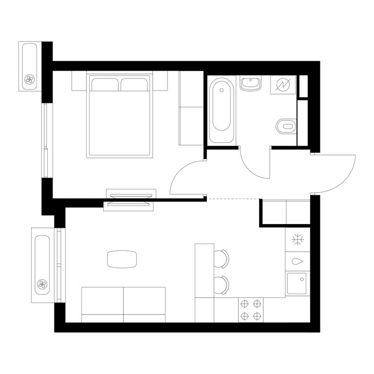 1-BD Apartment Sale, 35平方米 at Vostochnoe Butovo, Krymskaya Street, 13, rabochiy posyolok Bobrovo, Leninskiy City District, Moscow Region, Russia #1 1-BD Apartment Sale, 35平方米 at Vostochnoe Butovo, Krymskaya Street, 13, rabochiy posyolok Bobrovo, Leninskiy City District, Moscow Region, Russia #1