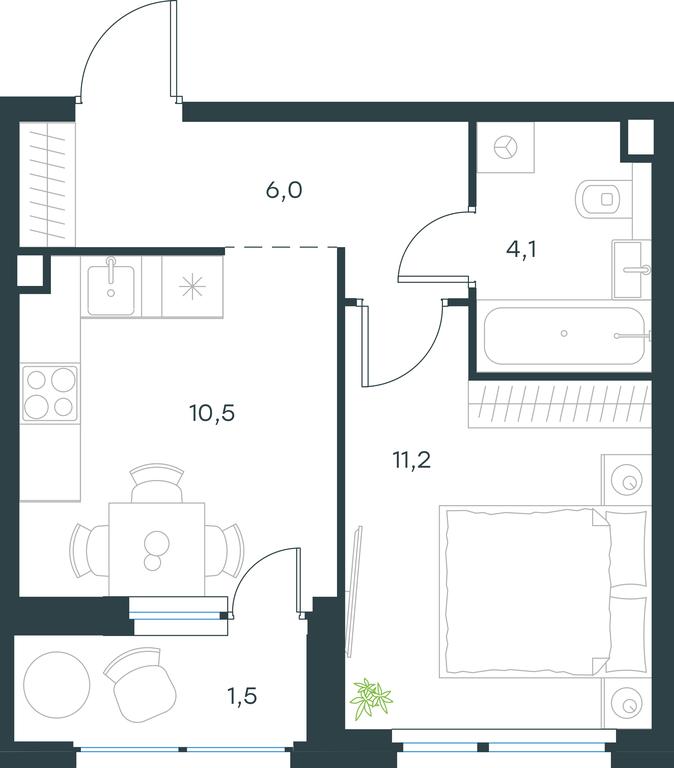 Apartment Sale, 33.3平方米 at Gorod V lesu, Gorod V Lesu Residential Complex, Village of Otradnoye, Krasnogorsk Urban District, Moscow Region, Russia #1 Apartment Sale, 33.3平方米 at Gorod V lesu, Gorod V Lesu Residential Complex, Village of Otradnoye, Krasnogorsk Urban District, Moscow Region, Russia #1