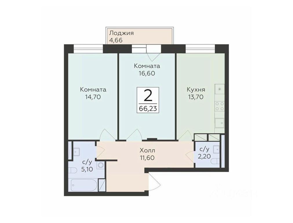 1-BD Apartment Sale, 66.23 sq. m. at Rodniki, Trudovaya ulitsa, Rodniki Township, Ramenskiy Urban District, Moscow Region, Russia #1 1-BD Apartment Sale, 66.23 sq. m. at Rodniki, Trudovaya ulitsa, Rodniki Township, Ramenskiy Urban District, Moscow Region, Russia #1