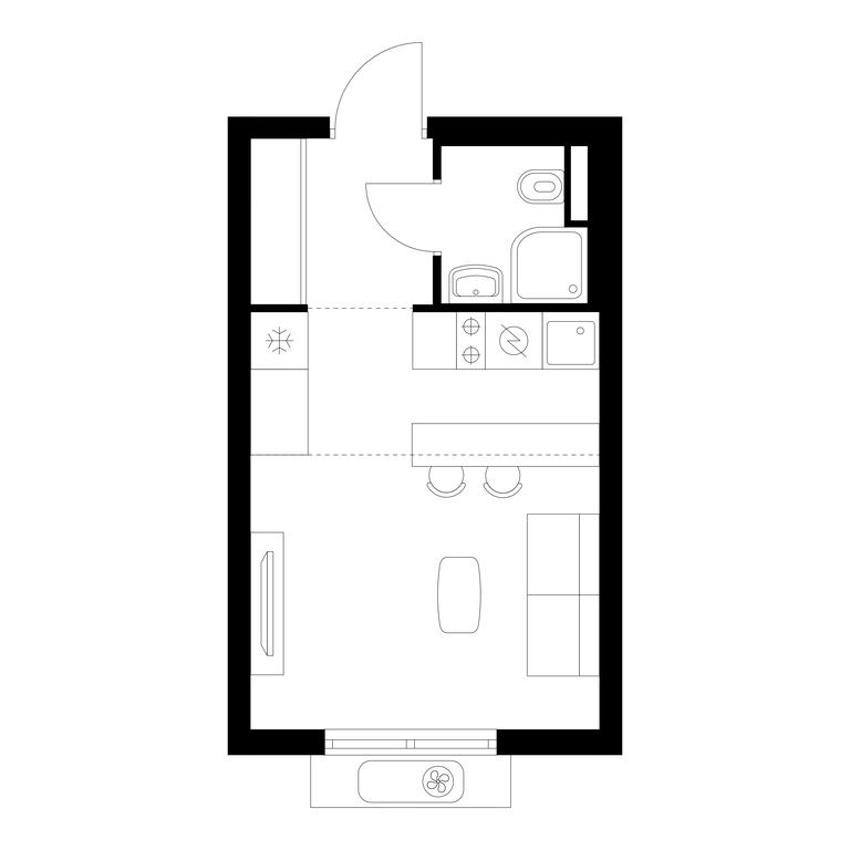 Apartment Sale, 21.8平方米 at Vostochnoe Butovo, Krymskaya Street, 13, rabochiy posyolok Bobrovo, Leninskiy City District, Moscow Region, Russia #1 Apartment Sale, 21.8平方米 at Vostochnoe Butovo, Krymskaya Street, 13, rabochiy posyolok Bobrovo, Leninskiy City District, Moscow Region, Russia #1