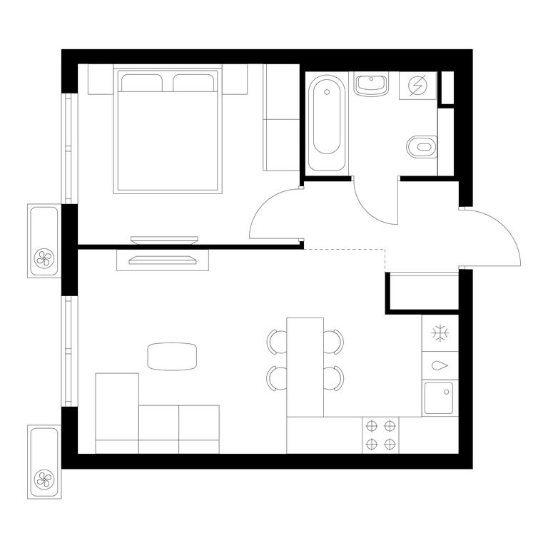 1-BD Apartment Sale, 37.7 sq. m. at Vostochnoe Butovo, Krymskaya Street, 13, rabochiy posyolok Bobrovo, Leninskiy City District, Moscow Region, Russia #1 1-BD Apartment Sale, 37.7 sq. m. at Vostochnoe Butovo, Krymskaya Street, 13, rabochiy posyolok Bobrovo, Leninskiy City District, Moscow Region, Russia #1