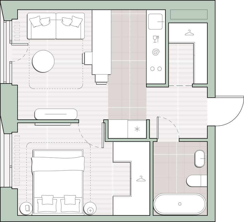 1-BD Apartment Sale, 38.6 sq. m. at Sreda na Lobachevskogo, Ochakovskoye Highway, Moscow, Russia #1 1-BD Apartment Sale, 38.6 sq. m. at Sreda na Lobachevskogo, Ochakovskoye Highway, Moscow, Russia #1