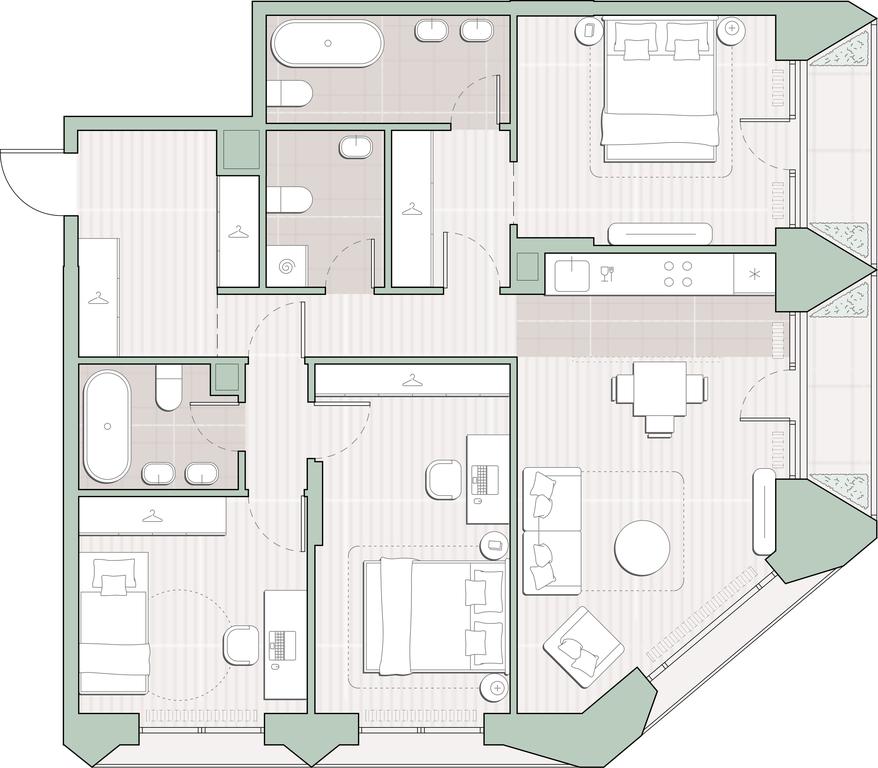 3-BD Apartment Sale, 89 sq. m. at Sreda na Lobachevskogo, Ochakovskoye Highway, Moscow, Russia #1 3-BD Apartment Sale, 89 sq. m. at Sreda na Lobachevskogo, Ochakovskoye Highway, Moscow, Russia #1